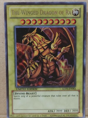 YuGiOh THE WINGED DRAGON OF RA #LC01-EN003 ULTRA RARE LIMITED ED-2013-18-image