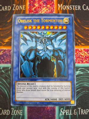Yu-Gi-Oh! Obelisk the Tormentor LC01-EN001 Limited Ultra Rare Near Mint d4/-image