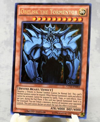 Yugioh Obelisk The Tormentor CT13-EN002 Secret Rare Limited Edition Yu-Go-Oh!-image