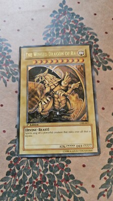 Yu-Gi-Oh! GBI-003 Secret Rare The Winged Dragon of Ra 1st Edition-image