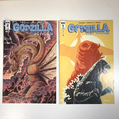 Godzilla Oblivion #1 & #2 Cover James Stokoe IDW Comic Books-image
