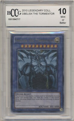 BCCG 10 Yugioh Ultra Rare Obelisk the Tormentor LC01-EN001 MINT!!-image