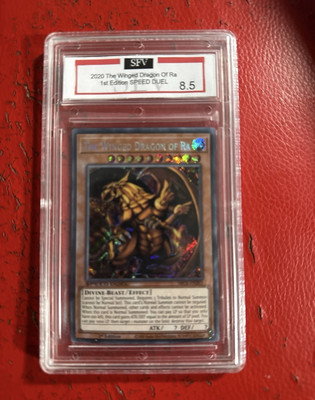 PSA 8.5 Winged Dragon Of RA 1st Edition Speed Duel Battle City Yu-Gi-Oh! #EN203-image