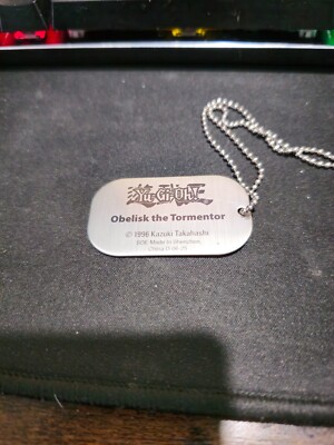 Yugioh 1996 Obelisk the Tormentor Dog Tag-image