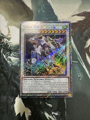 Yugioh Crystal Wing Synchro Dragon Platinum Secret Rare RA02-image