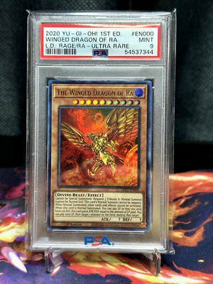 The Winged Dragon of Ra (Alt Art) LED7-EN000 Legendary Duelists Rage of Ra PSA 9-image