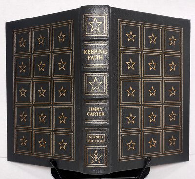 Keeping Faith  by Jimmy Carter SIGNED Edition, Easton Press Leather Bound-image