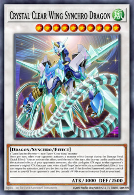 Crystal Clear Wing Synchro Dragon RA04 (UR) Ultra Rare NM 1st-image
