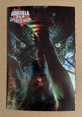 Godzilla Vs Spider-Man #1 Gleason Foil Variant -image