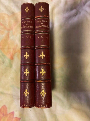 MEMOIRS OF MARMONTEL London 1895 LIMITED EDITION 2 VOL half leather-image