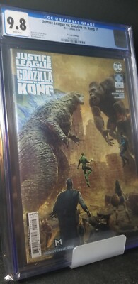 Justice League vs Godzilla vs Kong #1 CGC 9.8 2nd Print Bjorn Barends Cover-image