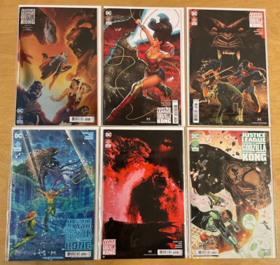 Justice League vs Godzilla vs Kong 1-6 UNREAD NEAR MINT 1st prints Legendary DC-image