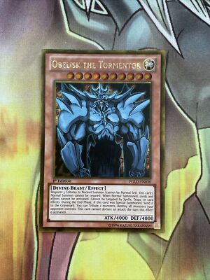 PGLD-EN030 Obelisk The Tormentor Gold Secret Rare 1st Edition Yugioh Card NM-image