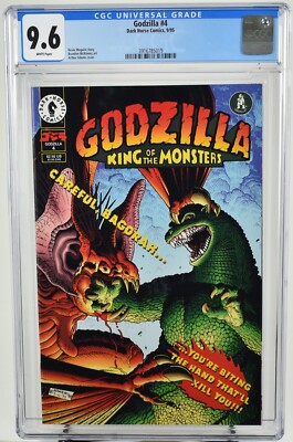 Godzilla #4 CGC Graded 9.6 (1995) Arthur Adams Cover Dark Horse Comics-image