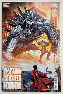 JUSTICE LEAGUE vs GODZILLA vs KONG #7 Buccellato Duce 2023 1st print A-image
