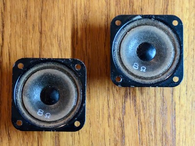 Vintage Peerless Alnico Tweeters  McIntosh 036-012,  Fisher ST-550  (Pair)-image