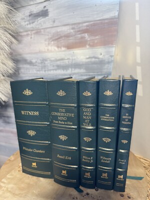 Leather Regnery Witness Whittaker Chambers Gold Gilded Leather Bound 1997-image