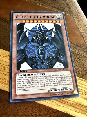 Obelisk the Tormentor BP01-EN021 1st Edition Starfoil Rare LP + BONUS-image