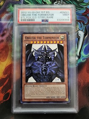 Yugioh PSA 9 MINT Obelisk the Tormentor BP01-EN021 1st Edition Starfoil Rare! -image