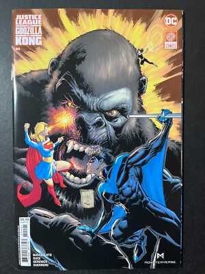 JUSTICE LEAGUE VS GODZILLA VS KONG #4 *NM OR BETTER!* (2024)  PORTACIO VARIANT!-image
