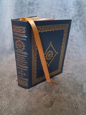 Easton Press Merriam-Webster's Biographical Dictionary Leather Gilded Book-image