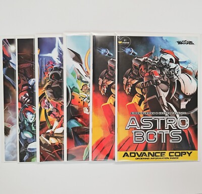 Astrobots #0, #1-5 (1 2 3 4 5) Advance Copy + Complete Virgin Variant Set - NM-image