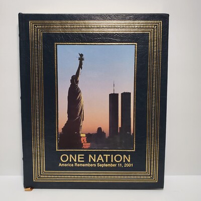 ONE NATION AMERICA REMEMBERS SEPTEMBER 11, 2001 Easton Press Leather 1st Edition-image