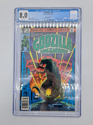 Godzilla King of The Monsters #24 CGC 8.0 Marvel Comics-image