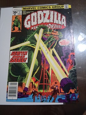 Godzilla King of the Monsters #2 VF- 7.5 Condition (1977) Marvel Comics.-image