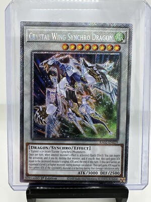 Crystal Wing Synchro Dragon 1st Edition Platinum Secret Rare RA02-EN029-image
