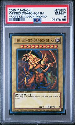 Yu-Gi-Oh! - Winged Dragon of Ra 2015 YGLD-ENG03 Limited Edition PSA 8-image