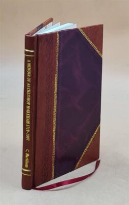 A Memoir Of Archbishop Markham, 1719-1807, By His Great-Grandson [Leather Bound]-image