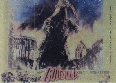 Godzilla King of Monsters 2006 Comic Images Gold Foil Puzzle Insert Card Train-image