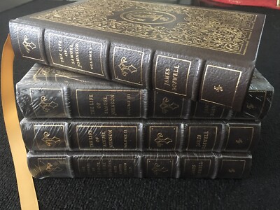 Leather, 4 Vol, The Life of Samuel Johnson by BOSWELL, Easton Press 1993, 3 New-image