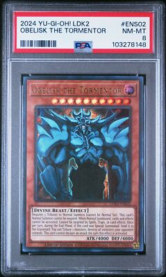 Yu-Gi-Oh! - Obelisk the Tormentor 2024 LDK2-ENS02 Limited Edition PSA 8-image