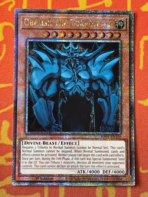 YUGIOH OBELISK THE TORMENTOR QUARTER CENTURY SECRET RARE NM RA04-EN116-image