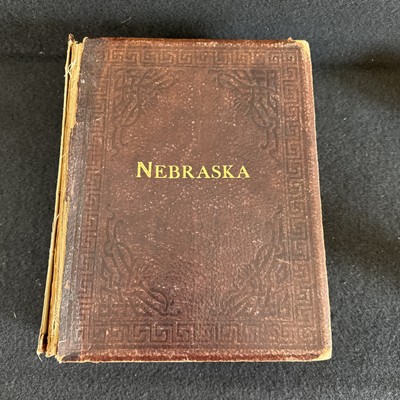 RARE 1912 Leather Compendium of History Reminiscence and Biography of Nebraska-image