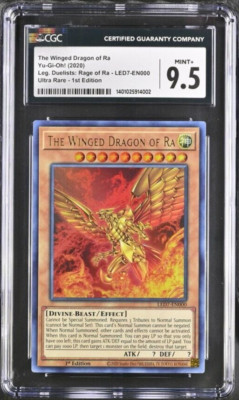 2020 Yu-Gi-Oh! The Winged Dragon of Ra LED7-EN000 CGC 9.5 (Alt. Art)-image