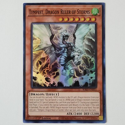 Tempest, Dragon Ruler of Storms - RA03-EN011 - NM - Super Rare - 1st ed - Yugioh-image