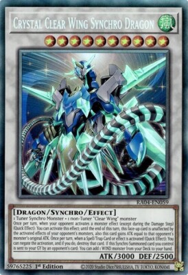 Crystal Clear Wing Synchro Dragon (RA04-EN059) - Collector's Rare - 1st Edition-image
