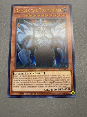 Yu-Gi-Oh! Obelisk The Tormentor Ultra Rare Limited Editor LDK2-ENS02 LP-image