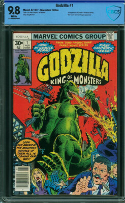 Godzilla #1 CBCS 9.8 Marvel 1977 King Kong Movie! Free CGC Mylar! N12 004 cm bin-image