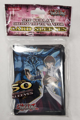 OFFICIAL KONAMI YUGIOH OBELISK THE TORMENTOR DECK PROTECTORS/CARD SLEEVES 50ct-image