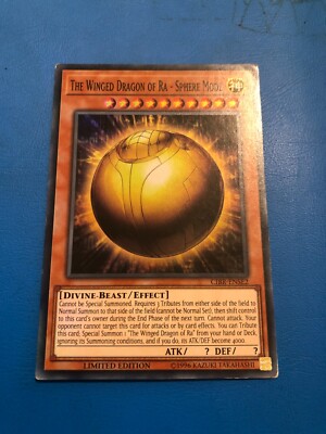 YUGIOH Super Rare The Winged Dragon Of Ra - Sphere Mode CIBR-ENSE2 PLAYED-image