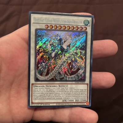 Crystal Clear Wing Synchro Dragon RA04-EN059 Quarter Century Secret Rare NM-image