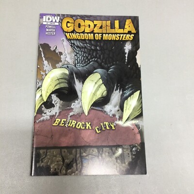 Godzilla Kingdom Of Monster #1 Bedrock City Retailer Exclusive IDW 2011 (GZ39)-image