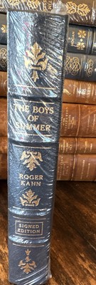 The Boys Of Summer-Roger Kahn EASTON PRESS LEATHER - Signed First Edition SEALED-image
