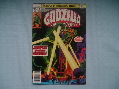 Godzilla 2 1977 Bronze Age Very bright and Crisp item Sharp Bagged and Boarded-image