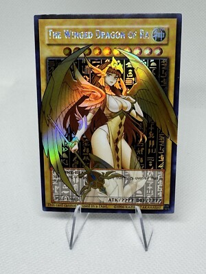 Winged Dragon Of Ra Girl Egyptian God Cards ACG Waifu Card Holo Anime Yugioh Hot-image