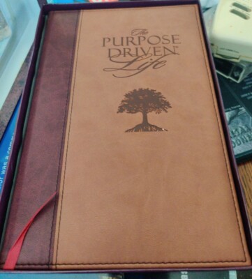 Daily Inspiration for the Purpose Driven life Rick Warren, leather bound-image
